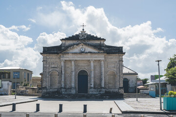 Catholic church of Saint Jean Baptiste in Le Moule, Guadeloupe