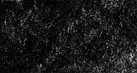 Monochrome texture composed of irregular graphic elements. Distressed uneven grunge background. Abstract vector illustration. Overlay for interesting effect and depth. Isolated on white background.