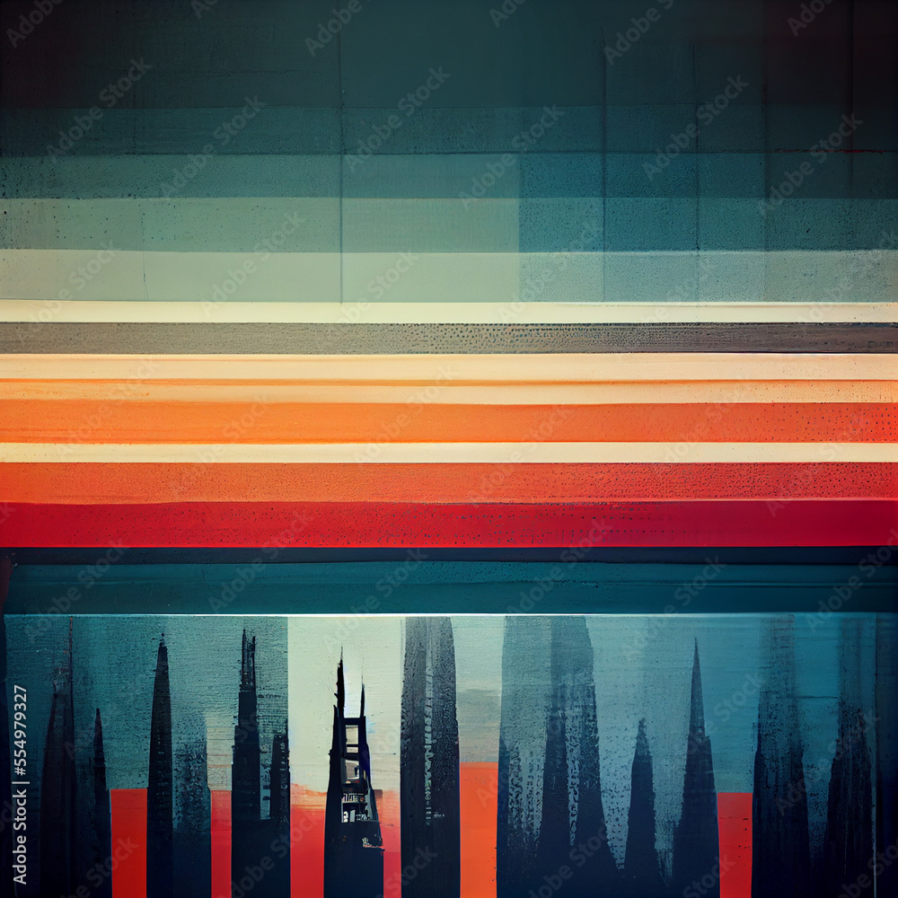 Poster background with colorful lines
