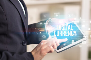 Close-up of a tablet searching modern technology concept