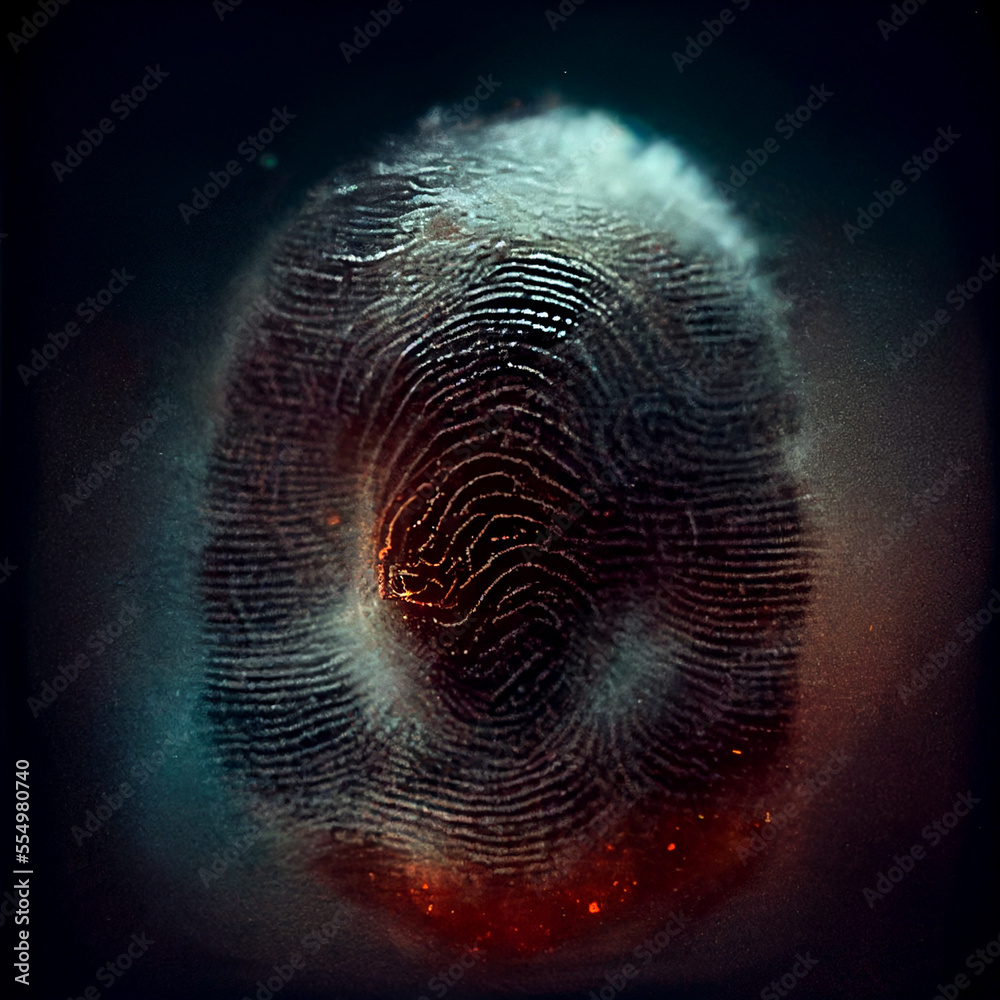 Leinwandbilder close up beautiful abstract multi colored fingerprint on background texture for design.