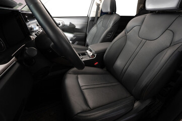Fornt car leather seats