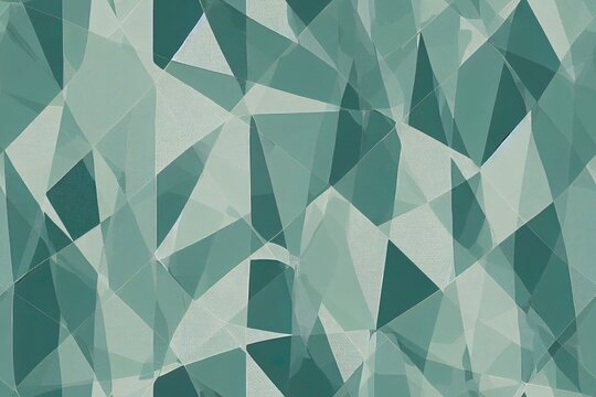 Linen fabric with a geo design in a muted azure blue. Generative AI