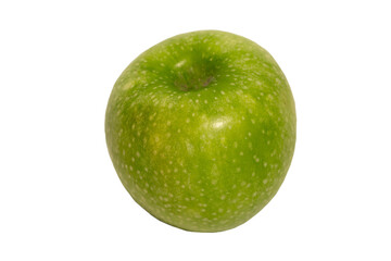 A green apple isolated on a white background