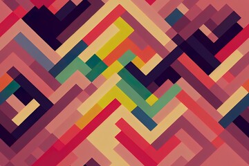 Doodled in vibrant colors on a solid background. Creative minimalist style art backdrop, modern design with simple shapes. Recent, abstract color scheme. Generative AI