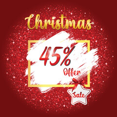 Merry christmas sale template