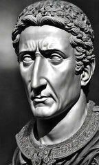 Portrait of Julius Caesar, AI Generated