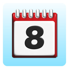 calendar vector icon. web design icon. calendar on the wall. Calendar 3D icon.icon