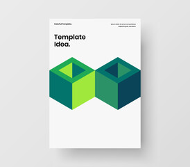 Premium front page A4 vector design layout. Creative geometric pattern annual report concept.