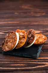 Oat cookies with pecan nut