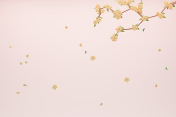 Flower background ,3D