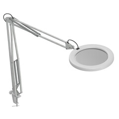 3D rendering illustration of a magnifying lamp