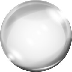 Big gray sphere with glares