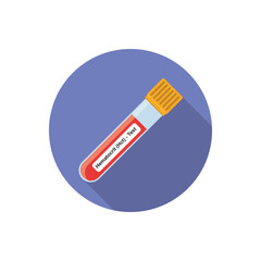 Hematocrit (Hct) Blood Test Concept Design. Vector Illustration.