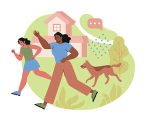 People with phobia and fear