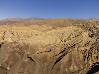Death Valley Golden Canyon from Above During the Day