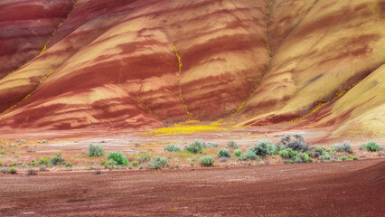 Painted hills near John Day Fossil Beds