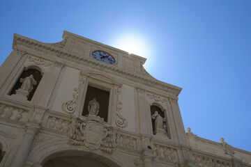 Fototapeta na wymiar Ancient church in the heart of the city of Lecce - Italy