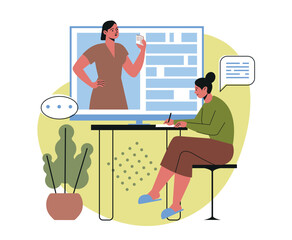 Online education concept