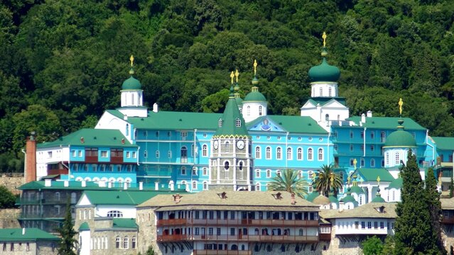Monast&egrave;re du Mont Athos, Gr&egrave;ce, Chalcidique.