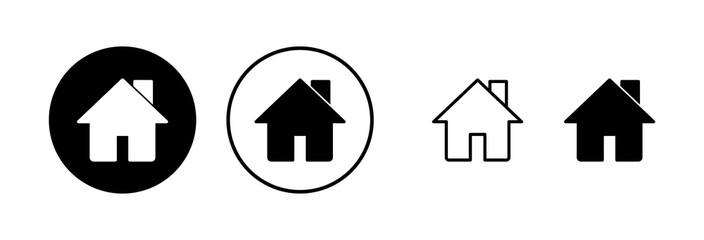 Home icon vector illustration. House sign and symbol