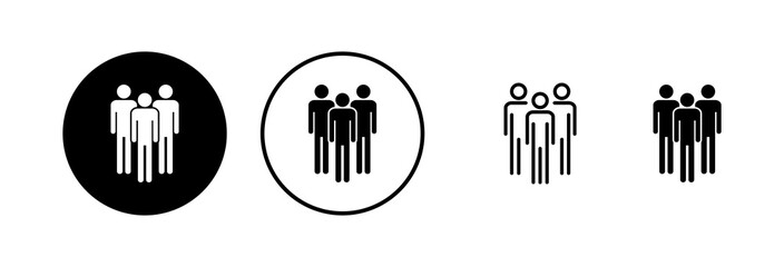 People icon vector illustration. person sign and symbol. User Icon vector