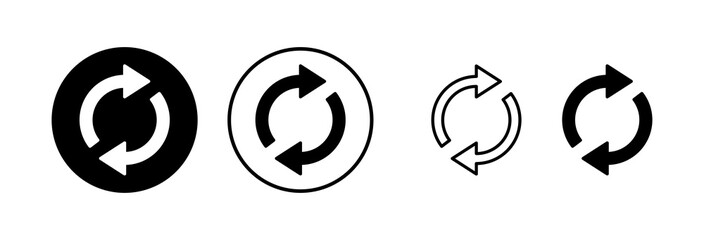 Refresh icon vector illustration. Reload sign and symbol. Update icon.