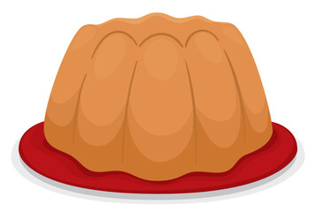 Isolated custard design in cartoon style, Vector illustration