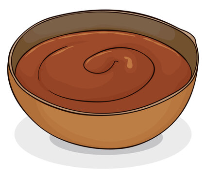 Delicious and creamy Colombian blancmange, Vector illustration