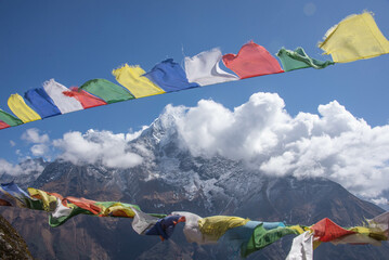 Looking The Chukhung Valley Everest