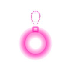 Christmas Pink Christmas ball icon Neon lamp, design. Fluorescent object. Luminescent illumination sign. Signboard store decorations for Xmas and new year. png