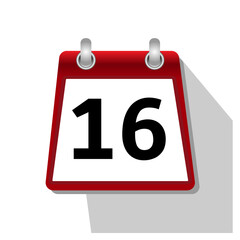 3 simple calendar icon on white background