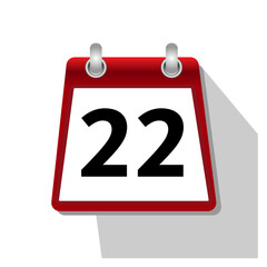 3 simple calendar icon on white background