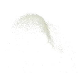 Japanese Rice flying explosion, white grain rices explode abstract cloud fly. Beautiful complete...