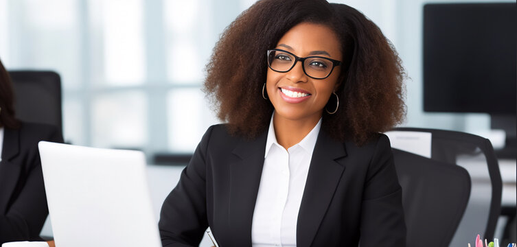 Portrait Of A Black Female Leader Or Manager With Power, Leadership And Confidence Or A Vision For Business Success And Innovation.