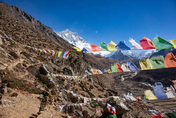 Looking The Chukhung Valley Everest