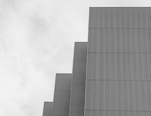 modern office building with sky