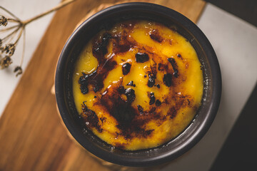 Bowls with Creme brulee