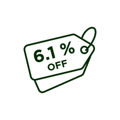 Discount icon vector design templates