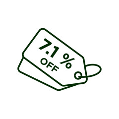 Discount icon vector design templates