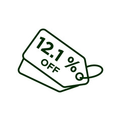 Discount icon vector design templates