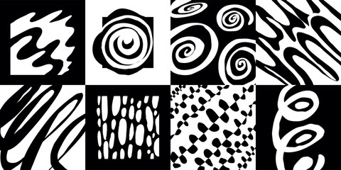 Hand drawn abstract art or symbol with simple bold geometric shape, circle, wave, noise, negative space.