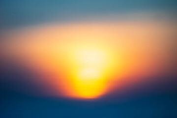 Blurry sunset sky. Abstract nature background