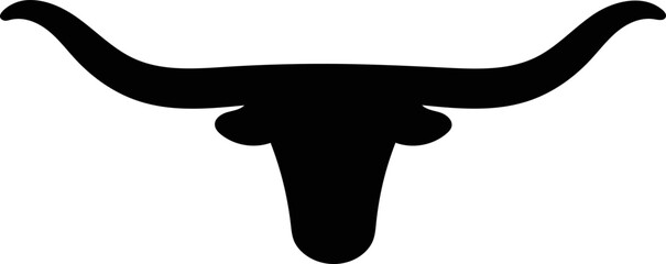 Longhorn Bull Cow Cattle Farm Farming Animal Icon Head