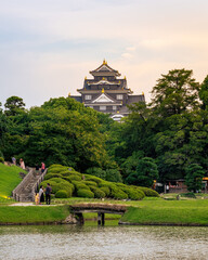 Okayama castle from afar taken from the Korakuen Garden. 