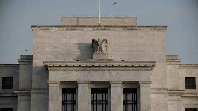 U.S. Federal Reserve Building In Washington, D.C. In Early Morning