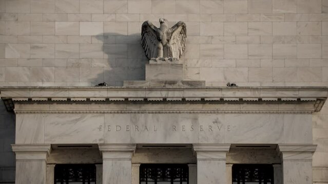 U.S. Federal Reserve Building In Washington, D.C. In Early Morning