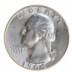 1964 Silver USD George Washington Quarter