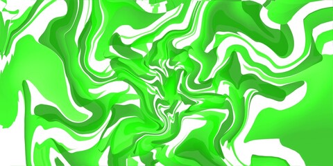 Abstract green and white wavy background, green white abstract liquify background.
