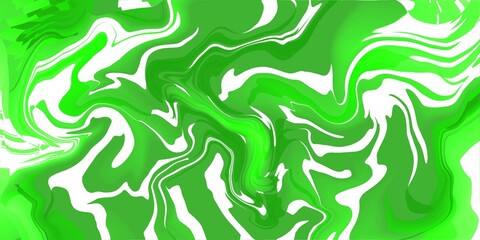 Abstract green and white wavy background, green white abstract liquify background.